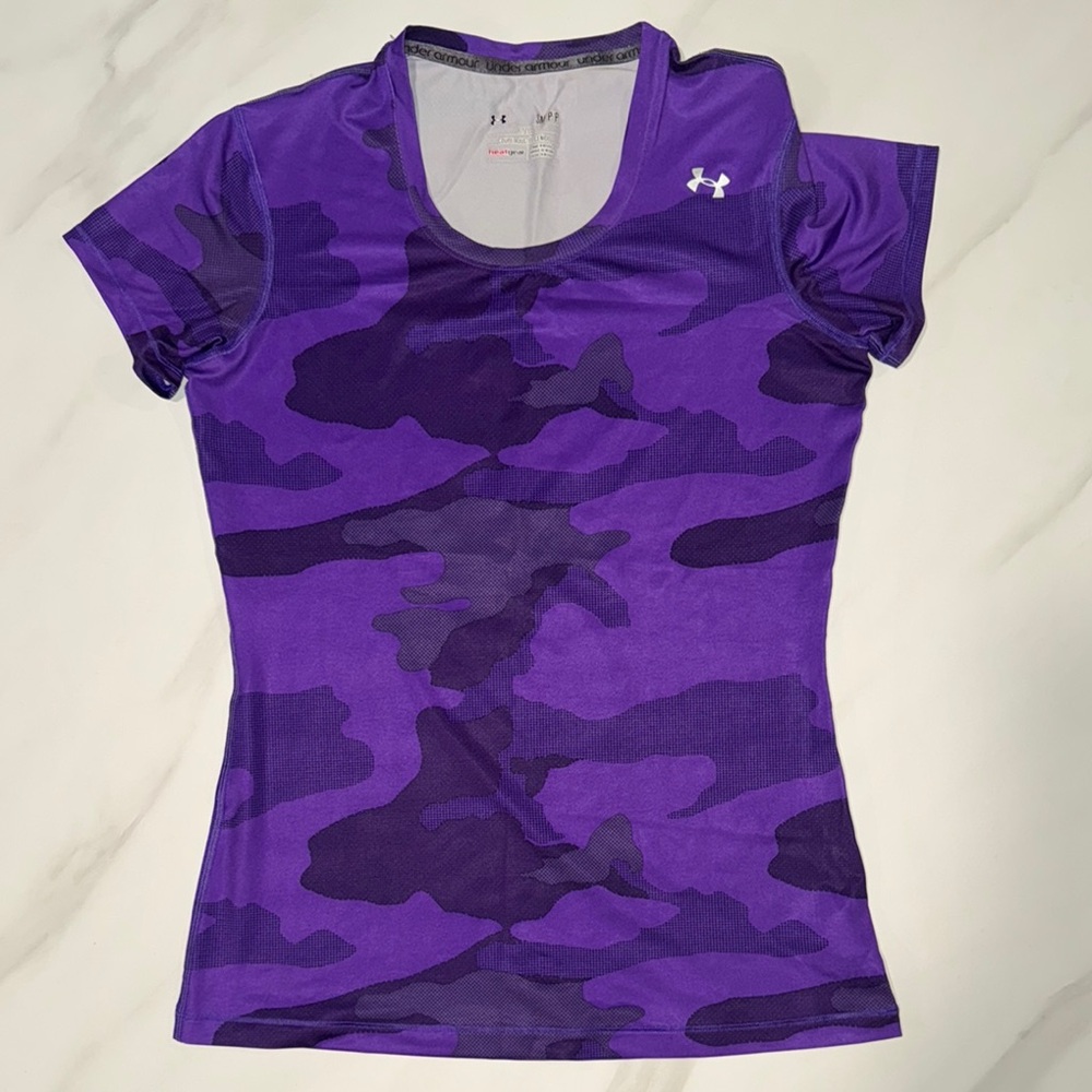 Under Armour Women's Purple Camo Top